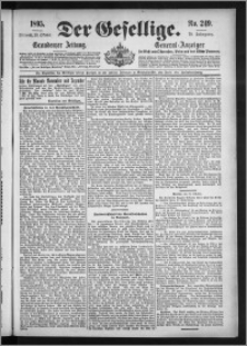 Der Gesellige : Graudenzer Zeitung 1895.10.23, Jg. 70, No. 249