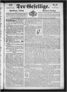 Der Gesellige : Graudenzer Zeitung 1896.03.24, Jg. 70, No. 71