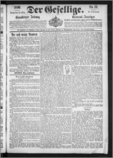 Der Gesellige : Graudenzer Zeitung 1896.03.26, Jg. 70, No. 73