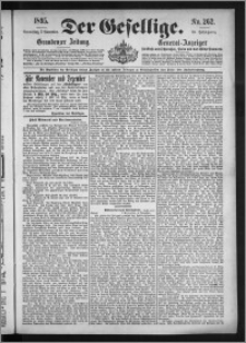 Der Gesellige : Graudenzer Zeitung 1895.11.07, Jg. 70, No. 262