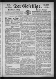 Der Gesellige : Graudenzer Zeitung 1895.11.08, Jg. 70, No. 263
