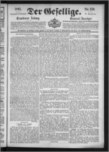 Der Gesellige : Graudenzer Zeitung 1895.11.16, Jg. 70, No. 270