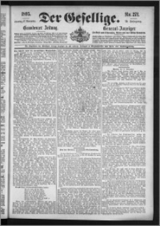 Der Gesellige : Graudenzer Zeitung 1895.11.17, Jg. 70, No. 271