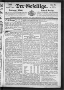Der Gesellige : Graudenzer Zeitung 1896.04.02, Jg. 70, No. 79