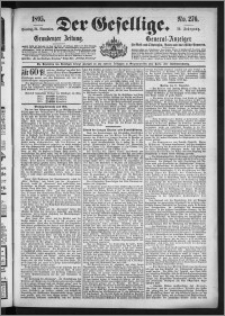 Der Gesellige : Graudenzer Zeitung 1895.11.24, Jg. 70, No. 276