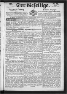 Der Gesellige : Graudenzer Zeitung 1896.04.08, Jg. 70, No. 82