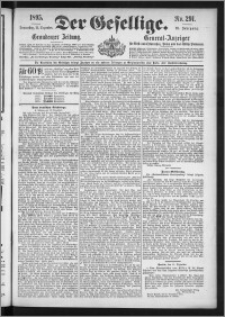 Der Gesellige : Graudenzer Zeitung 1895.12.12, Jg. 70, No. 291