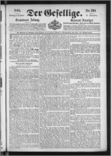 Der Gesellige : Graudenzer Zeitung 1895.12.15, Jg. 70, No. 294