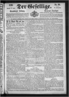 Der Gesellige : Graudenzer Zeitung 1896.04.26, Jg. 70, No. 98