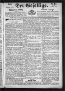 Der Gesellige : Graudenzer Zeitung 1896.05.14, Jg. 70, No. 113