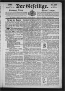 Der Gesellige : Graudenzer Zeitung 1896.06.27, Jg. 70, No. 149