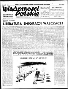 Wiadomości Polskie, Polityczne i Literackie 1940, R. 1, nr 1