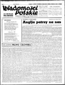 Wiadomości Polskie, Polityczne i Literackie 1940, R. 1, nr 3