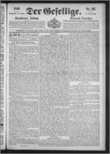 Der Gesellige : Graudenzer Zeitung 1896.08.22, Jg. 71, No. 197