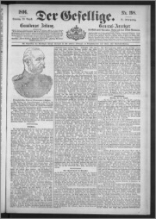 Der Gesellige : Graudenzer Zeitung 1896.08.23, Jg. 71, No. 198