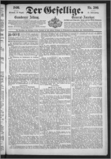 Der Gesellige : Graudenzer Zeitung 1896.08.26, Jg. 71, No. 200
