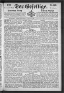 Der Gesellige : Graudenzer Zeitung 1896.08.29, Jg. 71, No. 203