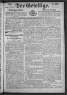 Der Gesellige : Graudenzer Zeitung 1896.09.18, Jg. 71, No. 220
