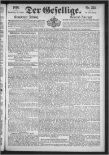 Der Gesellige : Graudenzer Zeitung 1896.09.24, Jg. 71, No. 225