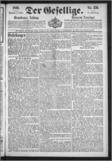 Der Gesellige : Graudenzer Zeitung 1896.10.07, Jg. 71, No. 236