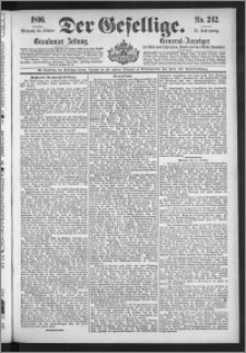 Der Gesellige : Graudenzer Zeitung 1896.10.14, Jg. 71, No. 242