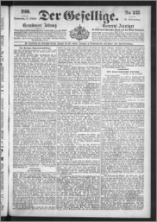 Der Gesellige : Graudenzer Zeitung 1896.10.15, Jg. 71, No. 243