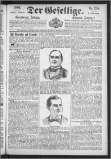 Der Gesellige : Graudenzer Zeitung 1896.11.01, Jg. 71, No. 258