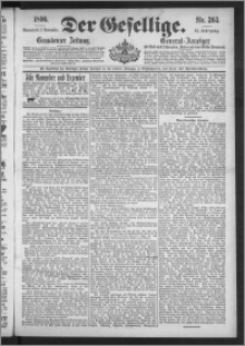 Der Gesellige : Graudenzer Zeitung 1896.11.07, Jg. 71, No. 263