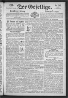 Der Gesellige : Graudenzer Zeitung 1896.11.12, Jg. 71, No. 267