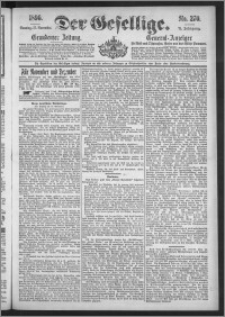 Der Gesellige : Graudenzer Zeitung 1896.11.15, Jg. 71, No. 270