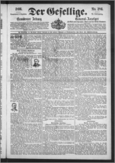 Der Gesellige : Graudenzer Zeitung 1896.12.05, Jg. 71, No. 286