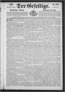 Der Gesellige : Graudenzer Zeitung 1896.12.09, Jg. 71, No. 289
