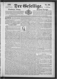Der Gesellige : Graudenzer Zeitung 1896.12.11, Jg. 71, No. 291