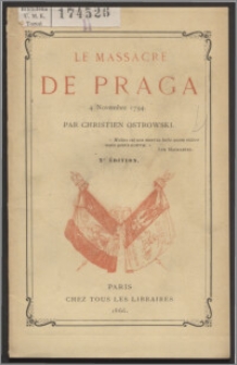 Le massacre de Praga : 4 Novembre 1794