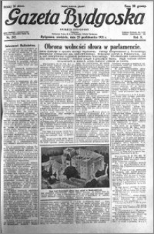 Gazeta Bydgoska 1931.10.25 R.10 nr 247