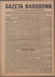 Gazeta Narodowa : pismo chrześcijańsko-narodowe dla Wszystkich 1923.07.04, R. 1, nr 8