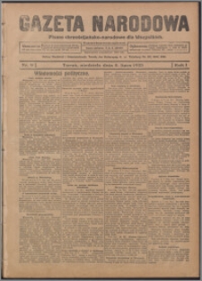 Gazeta Narodowa : pismo chrześcijańsko-narodowe dla Wszystkich 1923.07.08, R. 1, nr 9