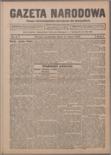 Gazeta Narodowa : pismo chrześcijańsko-narodowe dla Wszystkich 1923.07.15, R. 1, nr 11