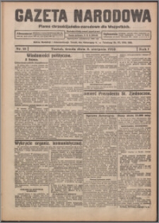 Gazeta Narodowa : pismo chrześcijańsko-narodowe dla Wszystkich 1923.08.08, R. 1, nr 18