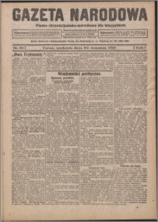 Gazeta Narodowa : pismo chrześcijańsko-narodowe dla Wszystkich 1923.09.30, R. 1, nr 33