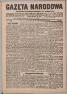 Gazeta Narodowa : pismo chrześcijańsko-narodowe dla Wszystkich 1923.11.25, R. 1, nr 49