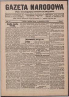 Gazeta Narodowa : pismo chrześcijańsko-narodowe dla Wszystkich 1923.12.05, R. 1, nr 52