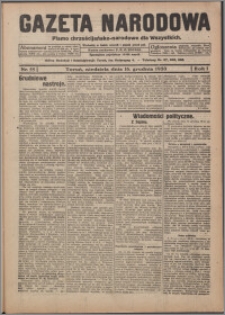 Gazeta Narodowa : pismo chrześcijańsko-narodowe dla Wszystkich 1923.12.16, R. 1, nr 55