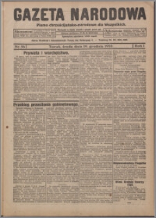 Gazeta Narodowa : pismo chrześcijańsko-narodowe dla Wszystkich 1923.12.19, R. 1, nr 56