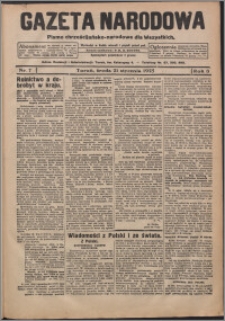 Gazeta Narodowa : pismo chrzescijańsko-narodowe dla Wszystkich 1925.01.21, R. 3, nr 7