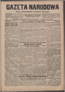 Gazeta Narodowa : pismo chrzescijańsko-narodowe dla Ludu 1925.02.08, R. 3, nr 12