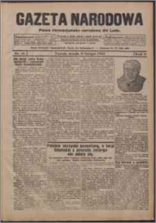 Gazeta Narodowa : pismo chrzescijańsko-narodowe dla Ludu 1925.02.11, R. 3, nr 13