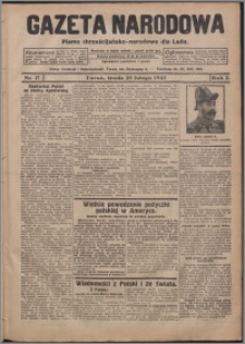 Gazeta Narodowa : pismo chrzescijańsko-narodowe dla Ludu 1925.02.25, R. 3, nr 17