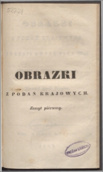 Obrazki z podań krajowych : trefniś dworu Jana III-go : obrazek w trzech odsłonach