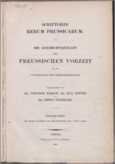 Die Geschichtsquellen der preussischen Vorzeit : bis zum untergange der Ordensherrschaft. Bd. 2